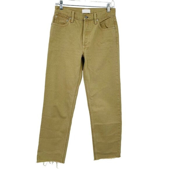 Boyish Tommy Jean in The Crowd Size 26 High Rise Straight Leg Crop Button Fly - Picture 1 of 15